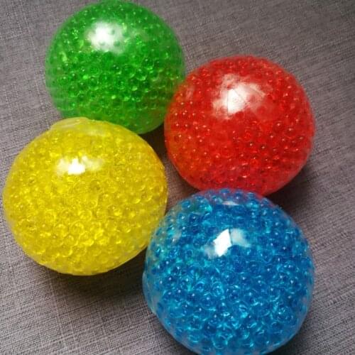 Water Beaded Stress Relief Balls Vent Decompression Toys Relax Toy Balls Bouncy Fidget Toy Eye-Catching Party Favors