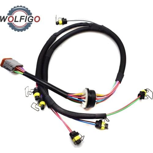 WOLFIGO 153-8920 Fuel Injector Wiring Harness For Cat 3126B C7 325C L 325C 322C FM 322C FM 962G II 950G II 938G II wheel loader