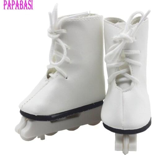 1Pair Snow Boots Shoes for 18" 45CM Girls Dolls, fashion skating sport shoes for 18inch Baby doll accessory baby gift