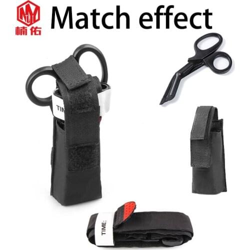 1PC Outdoor EDC Survival Portable First Aid Supplies External Tourniquet One-handed Spinning Tourniquet Special Scissors Set