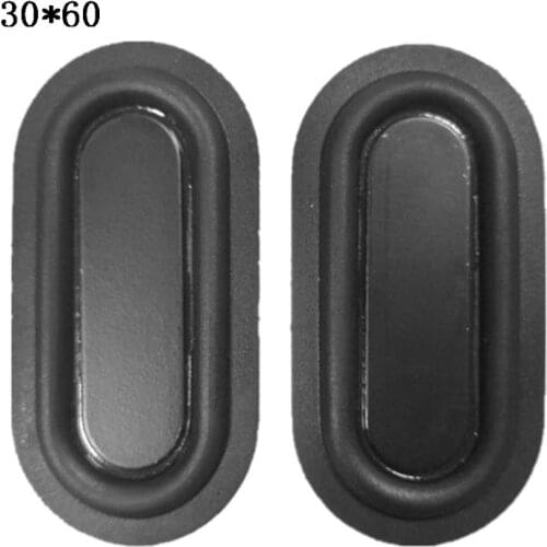 2PCS Oval Shape Bass Diaphragm Rubber Speaker Plate Passive Radiator Auxiliary Bass Vibration Plates 2040-6090 50LA