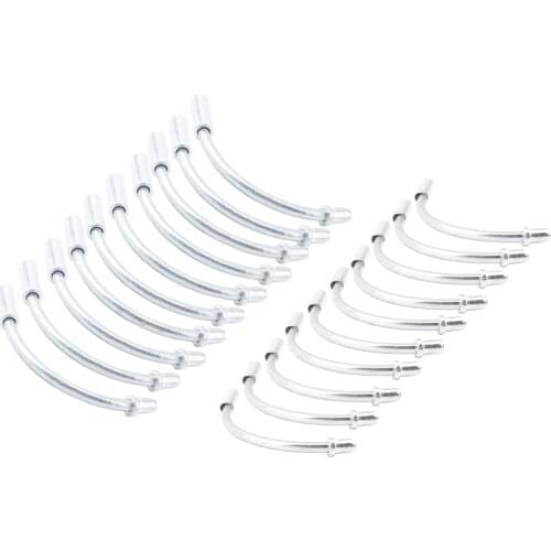 20pcs Bike Bicycle V-Brake Cable Noodle Leading Pipe with Lubricant PE Liner 90/110 Degree