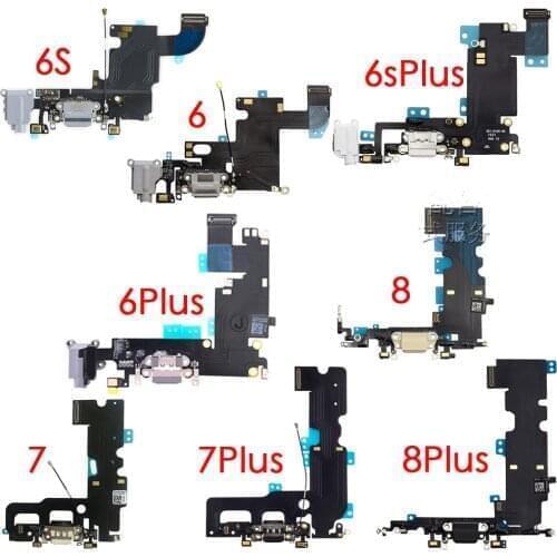 30Pcs Charging Flex Cable Replacement For iPhone 6 6S Plus 6Plus 6G USB Charger Port Dock Connector With Mic Flex Cable