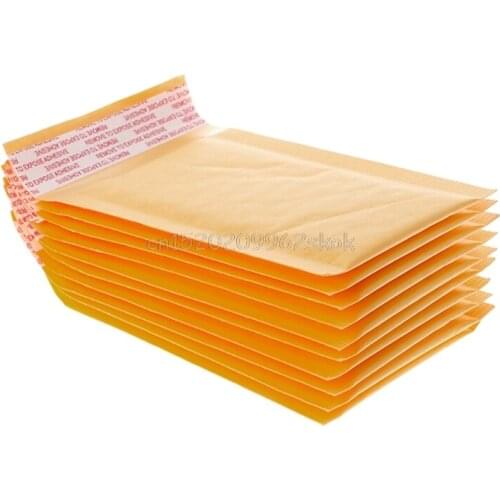 9x13cm Kraft Paper Bubble Envelopes Bags Mailers Padded Shipping Envelope With Bubble Mailing Bag Business Supplies J23