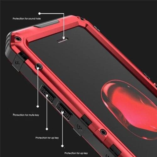 Anti-Falling Shell Waterproof Phone Case Metal Protective Cover for iPhone12 12mini 12 Pro 12 Pro Max