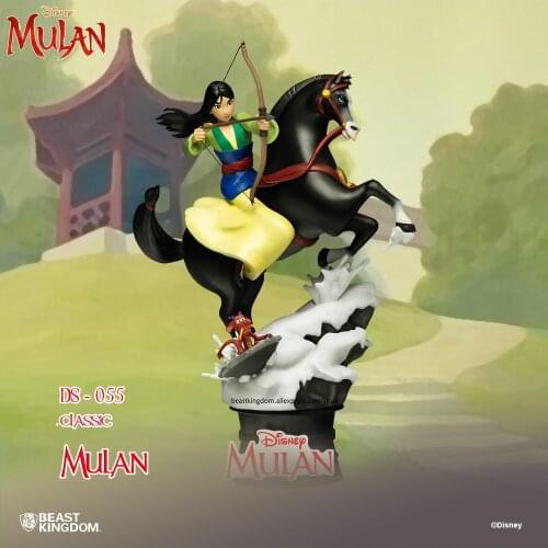 Beast kingdom Disney Classic Mulan Desktop dolls Garage Kits Model Kits Collection Gift Toy