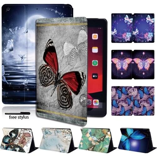 For Apple IPad2/3/4/iPad 8/Pro 11/iPad (5/6/7th Gen)/IPad Mini1/2/3/4/5/ipad Air 4/1/2/3/ipad Pro Tablet Case + Free Stylus