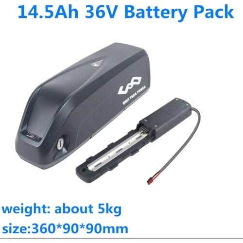 GTK high quality Battery 36V 14.5Ah li-ion battery pack with strong BMS for scooter ebike electric bicycle +42V 2A Charger