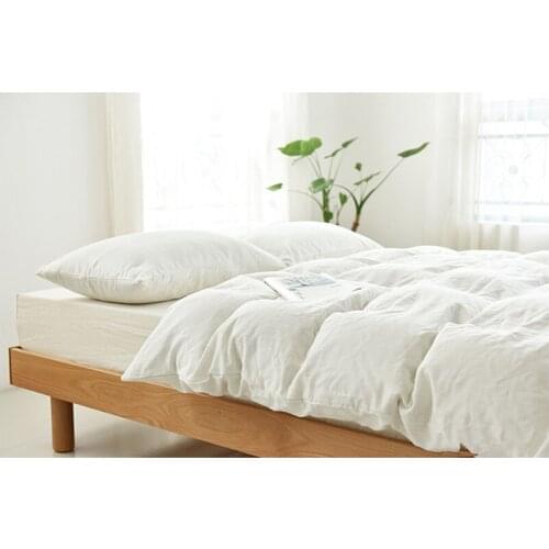 Bedding Set King Size Solid Color Cotton Bamboo Fiber Quilt Cover Pillowcase Duvet Cover Full Size Bed Queen Size 3/4 Pieces