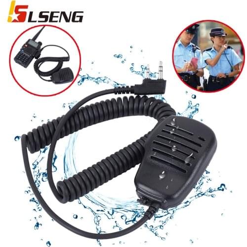 LSENG Walkie Talkie Radio Microphone Compact Shoulder Speaker Mic Compatible with RETEVIS,Baofeng,Kenwood,Linton,WOUXUN,POFUNG