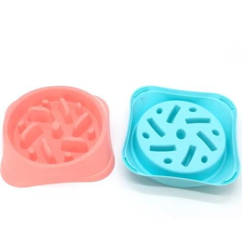 Nontoxic Fun Slow Feeder Dog Bowl Food Nonslip Pet Eat Slow Feeding Bowl Maze Interactive For Large Medium Small Dogs
