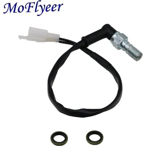MoFlyeer Universal Motorcycle M10 1MM 1.25MM Hollow Bolt Retrofit Accessories Hydraulic Brake Pressure Rear Light Switch