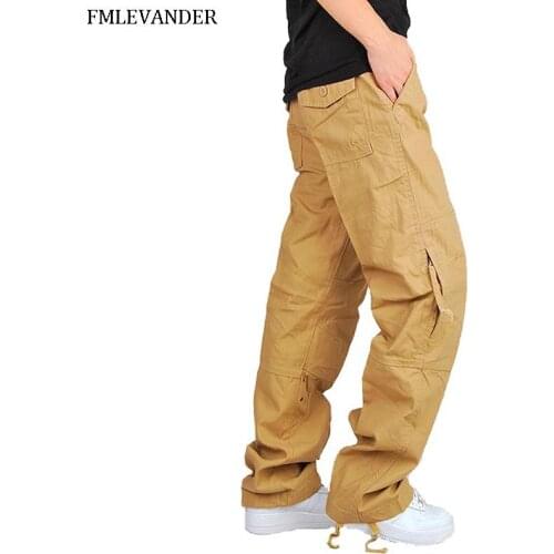 Combat Military Pants Cotton Many Pockets Stretch Flexible Casual Trousers Cargo Pants Men Tactical Pants