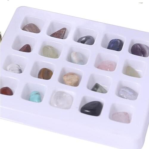 New product natural crystal ore specimens 20 kinds For primary materials school of early mixed teaching gems geography natu K5X8