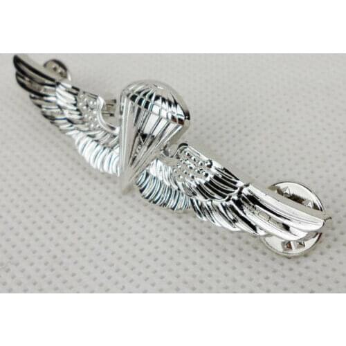 SILVER METAL US NAVY SEAL PARATROOPER JUMP WINGS BADGE PIN Military Store 5605101