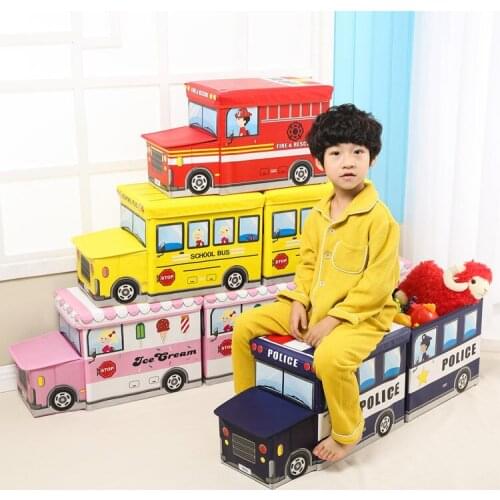 Folding Kid Toy Storage Box Cute Car Styling Clothes Sock Snacks Bin Larger Capacity Home Children Gadgets Organizer Accessory