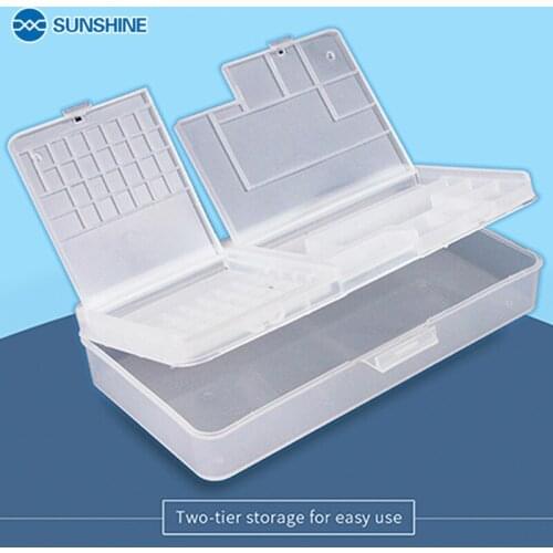 SUNSHINE SS-001A Multi-function Magic Box Mobile Phone LCD Screen Mainboard IC chips Component Plastic Organization Storage Box