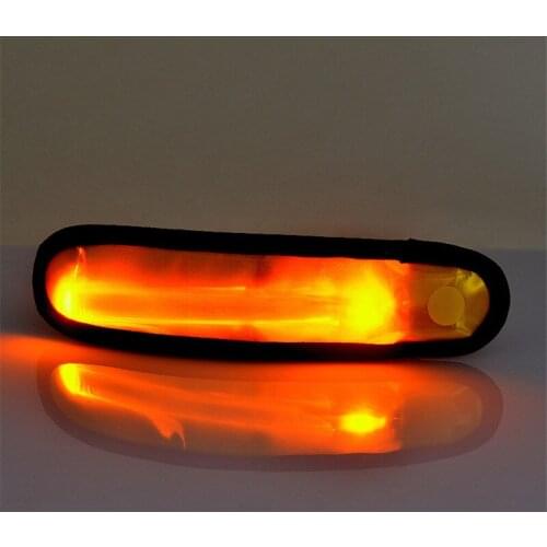 LED Slap Armband Lights Glow Band for Running Replaceable Battery Glow Bracelets Running Bracelet Running Gear 100pcs/lot