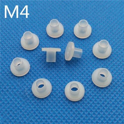 M4 Transistor Plastic Washer Insulation Bush Nylon Step T type Bushing Ring White