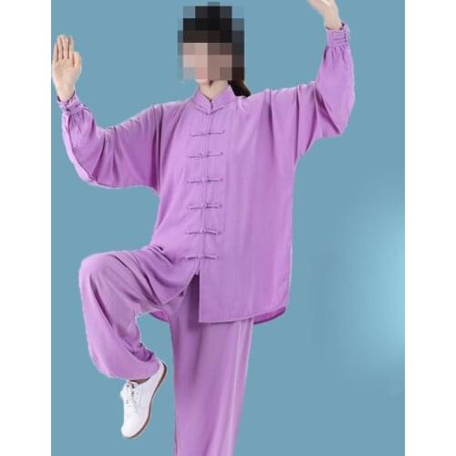 Unisex 12colors top quality martial arts uniforms kung fu clothing tai chi chuan suit blue/purple/red/gray