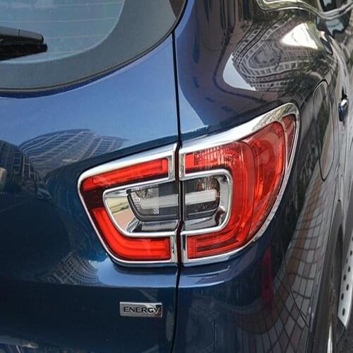 For Renault Kadjar 2016 2017 2018 2019 Abs Chrome Car Tail Light Cover Trim Frame Decoration Accessories Styling