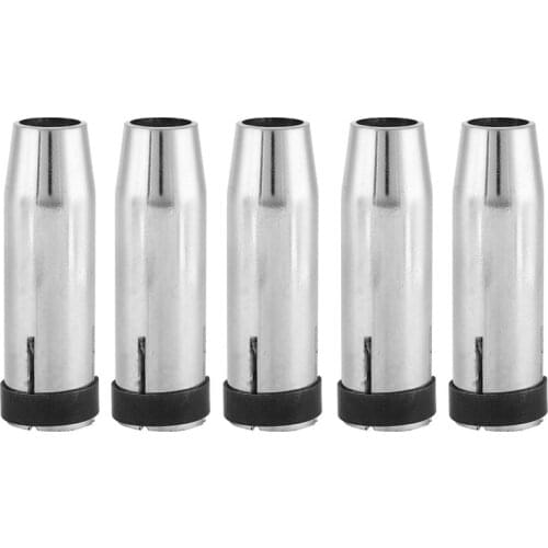 5Pcs Gas Nozzle Replacement Parts for MB 24KD MIG Welding Torch