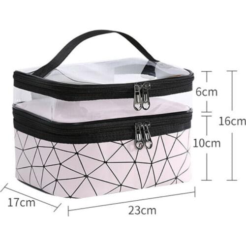 Women Cosmetic Bag Multifunction Organizer Waterproof Portable Makeup Bag Travel Necessity Beauty Case Wash Pouch