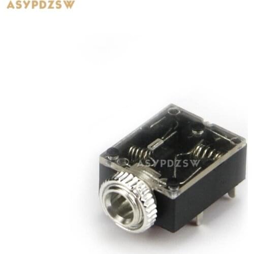 100 PCS Headphone jack 3.5 Audio jack PJ-324M Straight pin With a screw 5-pin female PJ-324