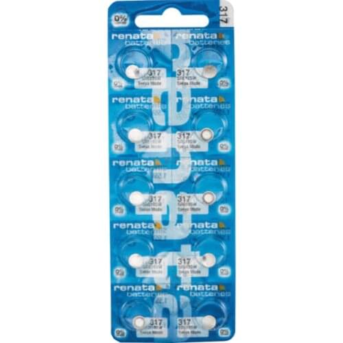 10x 100% Renata Brand 317 SR516SW SR62 D317 V317 Watch Battery 1.55V Button Cell Batteries