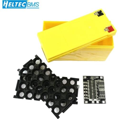 12V 3S 50A BMS with 3.7V 18650 Lipo battery case/box for Trawler /motor products 300-400W, LED lamp lighting around 350W