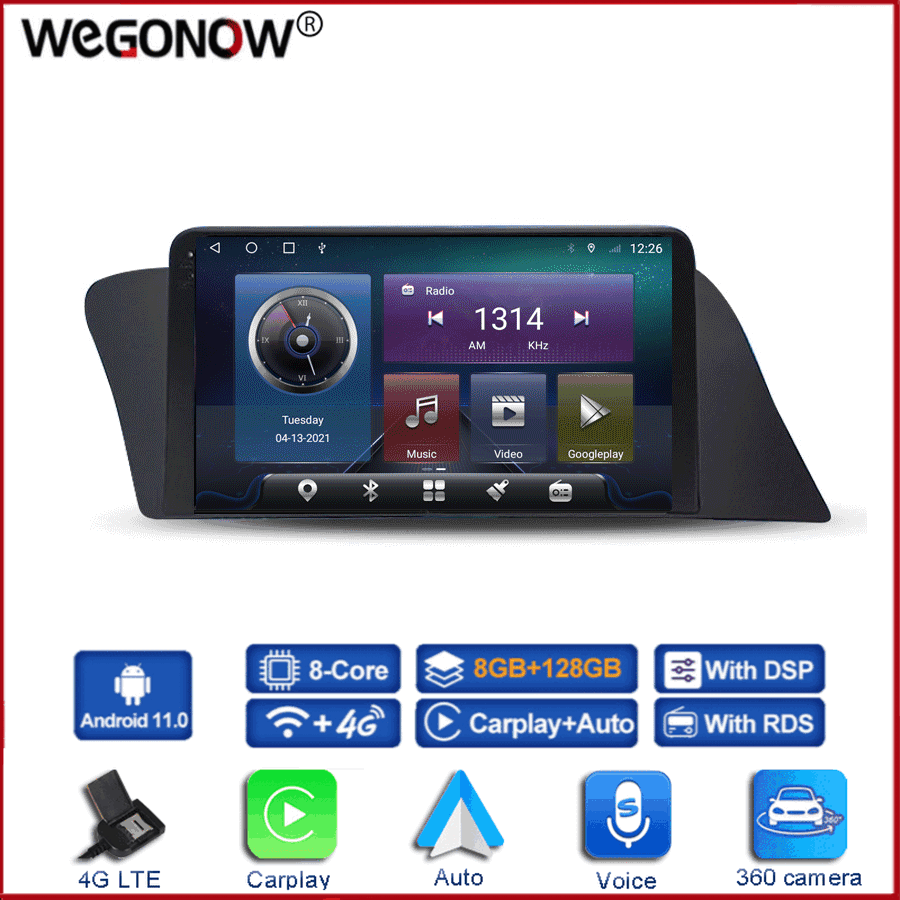 360 Panoramic Camera 6G+128G Android 10.0 Car DVD Player GPS WIFI Bluetooth RDS Radio For Lexus RX350 RX270 RX450 2007-2013 2014