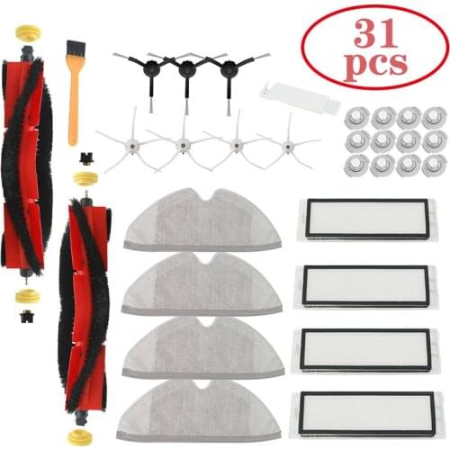Accessories Vacuum Cleaner for XiaoMi Roborock S50 S51 S55 S6 S6 PureParts Washable HEPA Filter Main Brush Side Brush