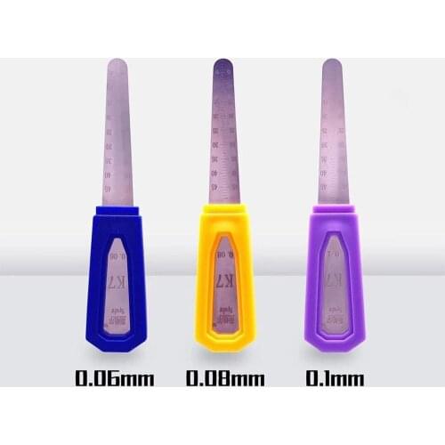 0.1mm 0.08mm 0.06m Stainless Steel Repair Opening Pry Card for iPad Tablet for Samsung Curved Screen for iPhone Teardown Tool