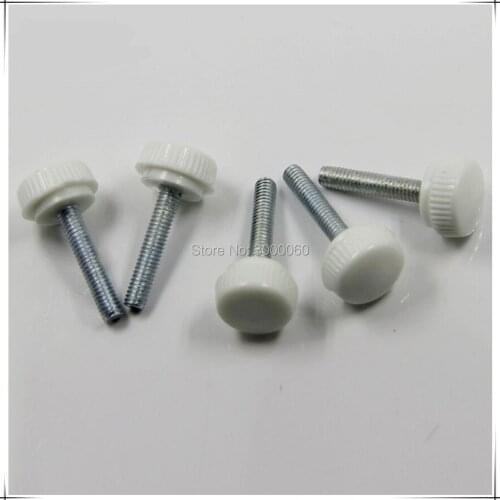 M4 White Plastic Head Hand Tighten Adjustment Thumb Srew 100pcs/lot