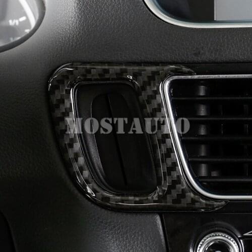 For Audi Q5 8R Carbon Fiber Center Console Key Hole Frame Trim Cover 2009-2015 1pcs Car Accessories Interior Car Decor Car Trim