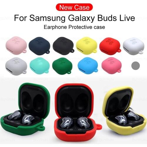 For Samsung Galaxy Buds Pro Case Silicone Soft Protective Shockproof Cover For Samsung Buds Live Earphone Protector With Ring