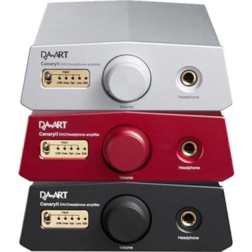 DAART Yulong Canary II DAC/Headphone Amplifier ESS9038Q2M DSD512 PCM768KHz Support USB/Coaxial/Optical/ Line input