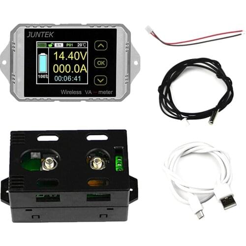DC 400V 300A Wireless Bi-directional Voltmeter Ammeter Capacity Volt Power Meter Tester Tools