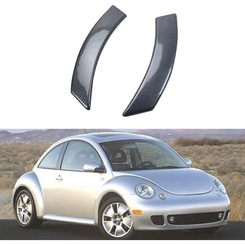 For Beetle 2003-2010 Carbon Fiber ABS Car Door Interior Handle Bowl Protector Cover Trim Molding Car Styling