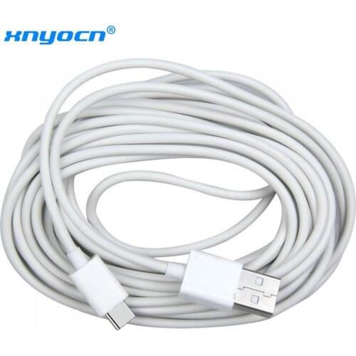 Xnyocn 5M Long USB Type C Cable For Samsung S10 Fast Charging USB-C Type-C Cable For Huawei Xiaomi Mi 9 Oneplus 6t USBC Charger