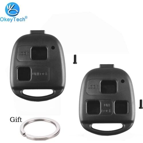 OkeyTech 2/3 Button Car Key Shell For Toyota CAMRY RAV4 Corolla YARIS Replacement Key Fob Cover Case For LEXUS GS300 With Screw