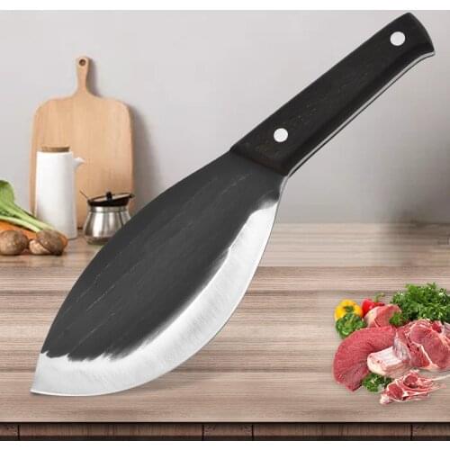 Hand-forged Slaughter Knife Slaughterhouse Boning Knife Big Bone Knife Chef Knife Super Sharp and Practical