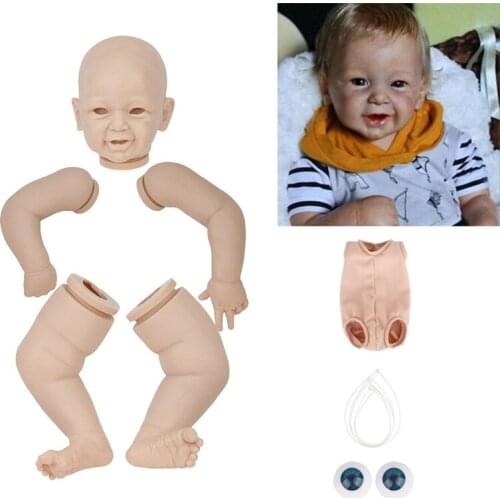 21Inches DIY Blank Doll Kit 50cm Reborn Baby Cute Phoenix Lifelike Vinyl Silicone Newborn Bebe Unpainted Unfinished Parts Dolls