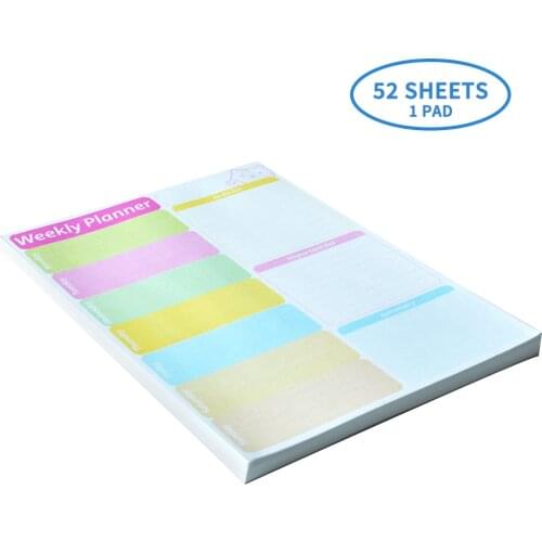 Magnetic Meal Planner - Weekly and Daily Meal Plan & Shopping List Pad, Meal Prep Planning Magnet Notebook for Fridge, Menu Not