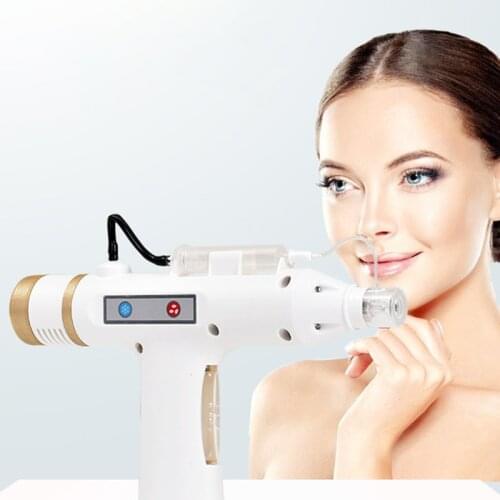 Facial Water Injection Machine Nano Meso Beauty Gun 3Color lights Skin Rejuvenation Hydrolifting Microcrystal hot/cold hammer