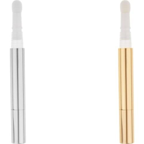 Refillable 3ml Empty Metal Twist Pen Cosmetic Container Lip Gloss Eyelash Liquid Tube