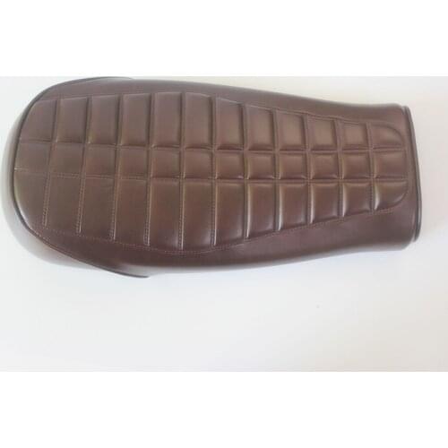 Motorcycle 530mm Brown Seat Cafe Racer Seat For Honda Cg125 Motorcycle Vintage Cafe Racer Seat Retro Saddle Cushion Bike