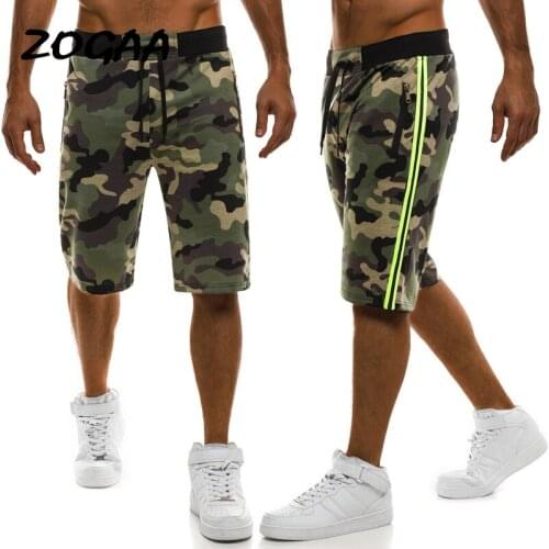 ZOGAA Shorts Men New Summer Mens Short Pants Military Camouflage Joggers Sporting Workout Clothing Hot Sale Solid Fashion Chic