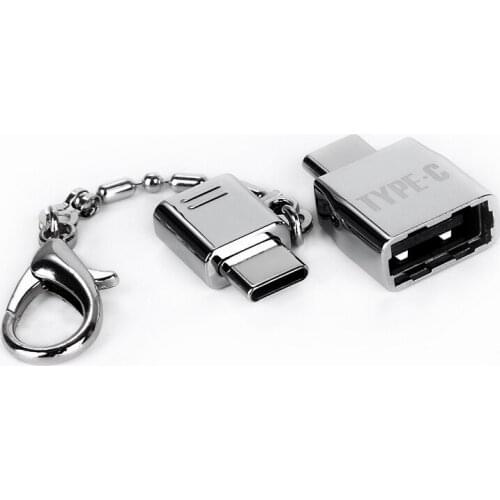 Key chain Type-C OTG Adapter Kits Micro-USB To Type C & USB To Type-C Converter Data Sync Charging Adapter For Samsung S9