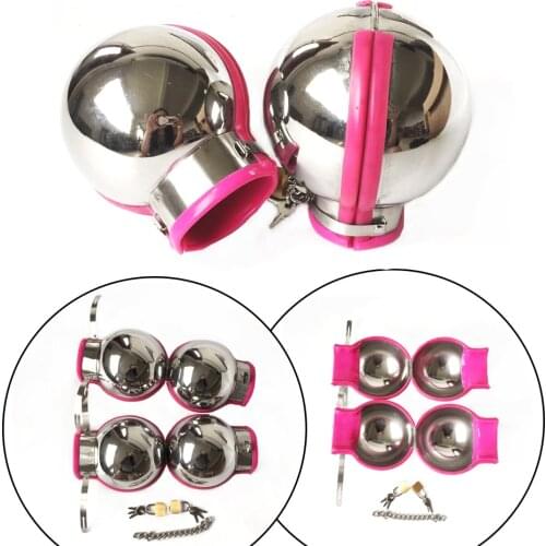 Slave Training Stainless Steel Head Cover Closed Handcuffs High Quality BDSM Torture Cosplay Roleplay Fetish Bondage Sex Toys